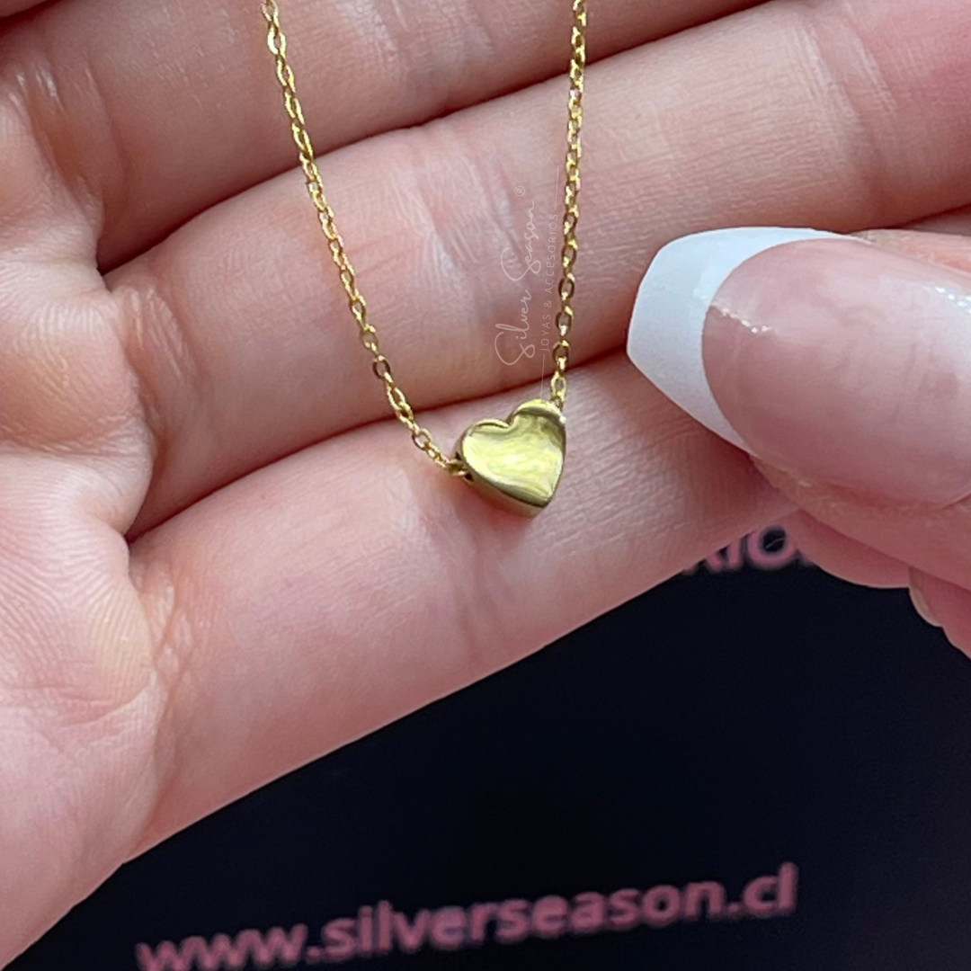 COLLAR CORAZON MINI GOLD