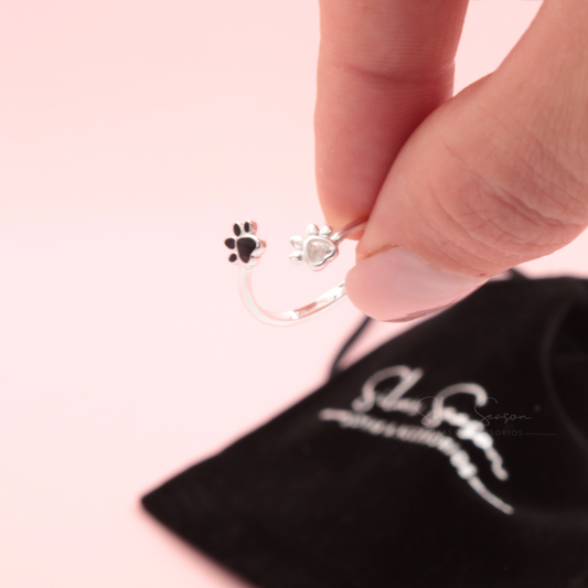 Anillo Patita Black & White