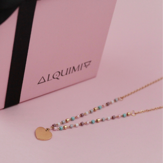 Collar Miyuki Corazon Colors